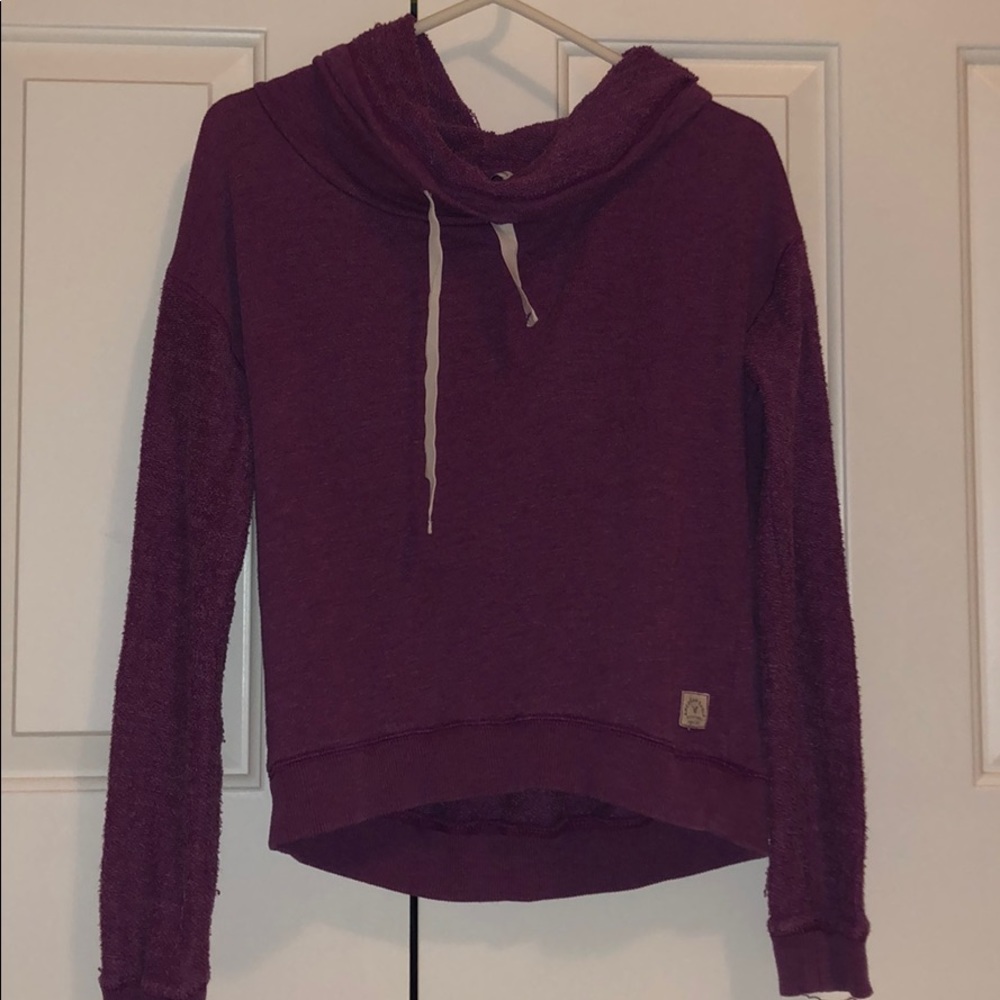dark purple sweatshirt
